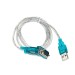 Кабель-переходник USB Am -> RS-232 DB9M, винты ( добавляет в систему  COM порт) Aopen/Qust <ACU804> AOpen USB 2.0 Type-AM - COM(RS232) 9M