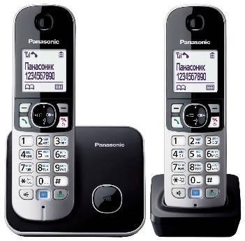 Р/телефон Panasonic KX-TG6812RUB (черный)