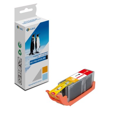 Картридж струйный G&G, аналог Canon PGI-470XLBK черный 20,4ml