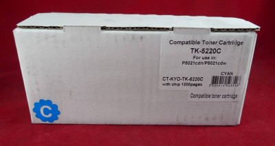 Тонер-картридж для Kyocera Ecosys P5021cdn/P5021cdw/M5521cdn/M5521cdw TK-5220C cyan 1.2K  ELP Imaging®