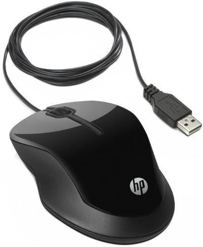 HP Мышь X1500 (USB, оптическая, 1000 dpi, 3 клавиши, черная)