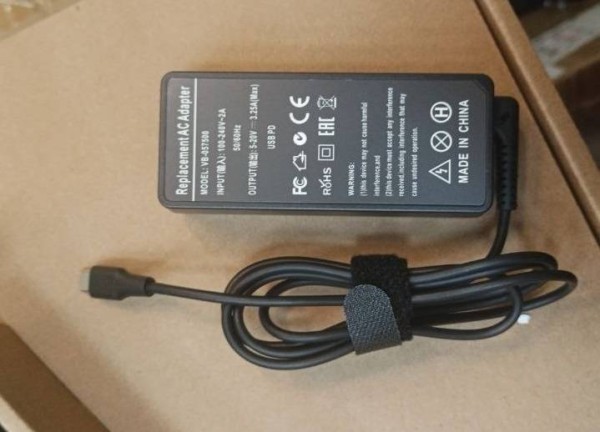 Блок питания для Lenovo 20V-3.25A/15V-3A/9V-2A/5V-2A (Type-C) 65W (01FR030/ADLX65YDC3A) OEM
