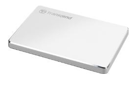 Внешний жесткий диск 1TB Transcend StoreJet 25C3, 2.5", USB 3.1/USB Type-C, Extra Slim, стальной, серебро