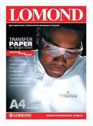 Термотрансфер LOMOND A4 (21X29,7см) 50л для струйн. цв. принтера, для светлых тканей.