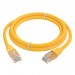 GCR Патч-корд прямой 3.0m LSZH UTP кат.6, желтый, 24 AWG, литой без фиксатора, ethernet high speed, RJ45, T568B Greenconnect RJ45(m) - RJ45(m) Cat. 6 U/UTP LSZH 3м