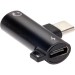Переходник USB3.1 Type-C 2 in 1 audio+PD charging черный <TA433-B> VCOM TA433M-B