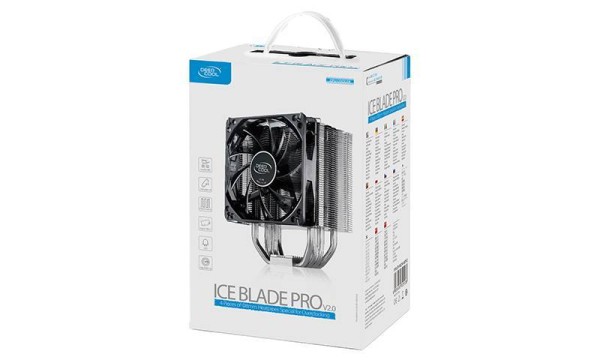 Кулер CPU DEEPCOOL ICE BLADE Pro V2.0 (универсальный, 150W, 30dB, 900-1500 rpm, 120мм, 4pin, медь+ алюминий, подсветка) 