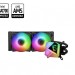 Комплект водяного охлаждения MSI MAG CORELIQUID C280 Black (AM4/FM2+/FM2/FM1/AM3+/AM3/AM2+/AM2, ARGB
