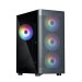 Корпус Zalman i4 TG Black Mid Tower (ATX/micro ATX/mini-ITX , без БП, Steel, ABS, Tempered Glass, 4x120mm FAN RGB)