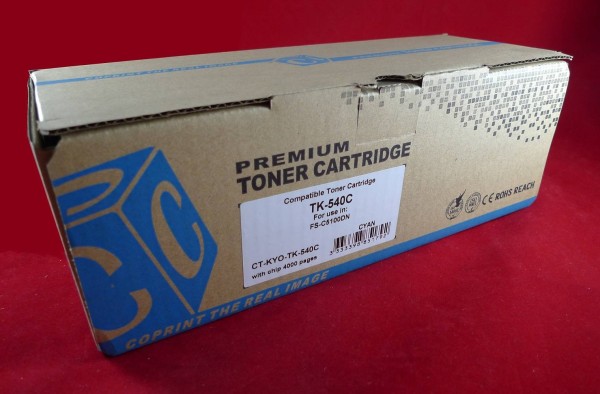 Тонер-картридж для Kyocera FS-C5100DN TK-540C cyan 4K ELP Imaging®