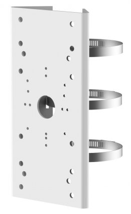 Крепление на столб, белый, сталь, 127x46x25мм HikVision DS-1275ZJ