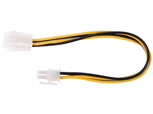 Удлинитель кабеля питания материнской платы +12V  4M-4F , 20см