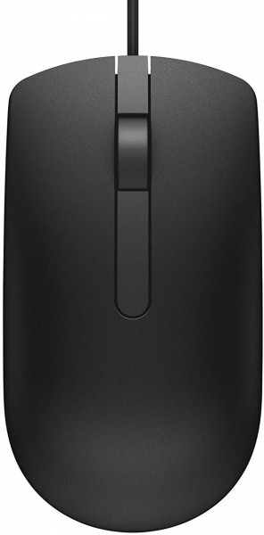 Мышь оптическая проводная 2х-кнопочная Dell Optical Mouse- MS116 (BLACK)