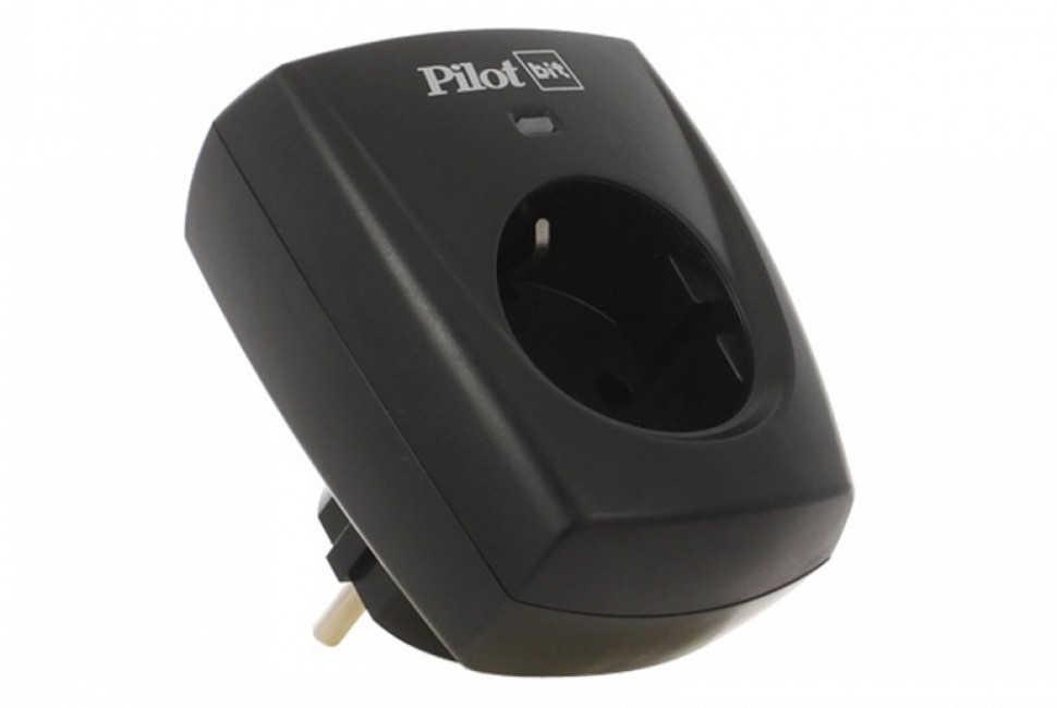 Сетевой фильтр Pilot BIT, 1 розетка, черный (16А) ZIS Pilot Bit (1 ...