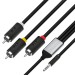 Кабель-переходник аудио jack 3,5mm / RCA Greenconnect GCR-53202