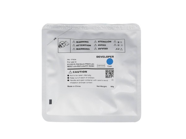 Девелопер для KYOCERA ECOSYS M5521cdn/P5021cdn/M5526cdw Cyan, 94г, 100000 стр. (DV-5230C/302R793060) CET