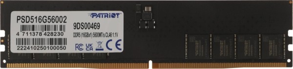 Память DDR5 16GB 5600MHz Patriot PSD516G56002