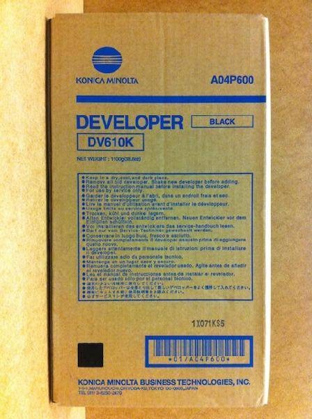 Девелопер Konica-Minolta bizhub Pro C5500/C5501/C6500/C6501/C65hc/ PRESS C6000/C7000/C70hc черный DV-610K A04P600