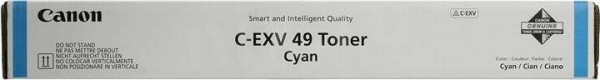Тонер CANON C-EXV49 C голубой, 19 000 страниц