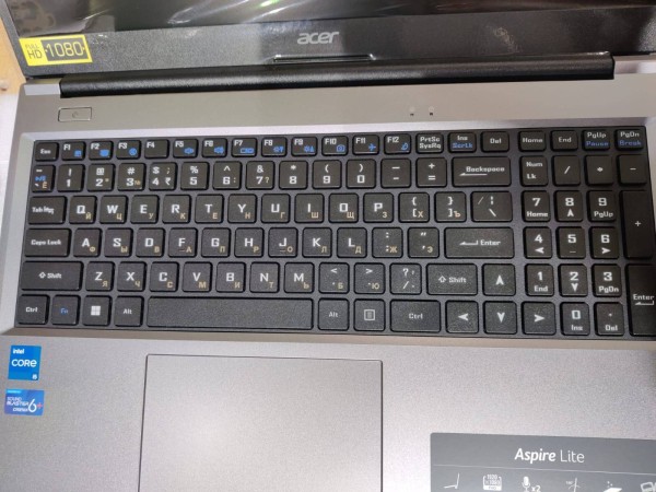 Ноутбук Acer Aspire Lite AL15-52 15.6" FHD, Intel Core i5-1235U, 16Gb, 512GB SSD, RJ45, no OS, серебро (UN.321SI.00D)