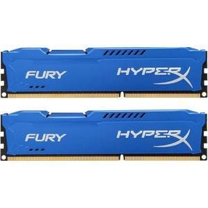 Модуль памяти Kingston 16GB 1600МГц DDR3 CL10 DIMM (Kit of 2) HyperX FURY Blue 
