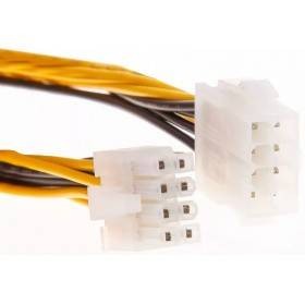 Удлинитель кабеля питания материнской платы +12V  8M-8F , 20см