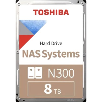 Жесткий диск Toshiba N300 NAS 8TB (HDWG480UZSVA)