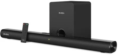 SVEN Саундбар SB-2150A, черный (180 Вт,USB,HDMI,ПДУ,Optical, Bluetooth,дисплей, беспроводной сабвуфер)