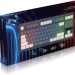 Клавиатура Oklick 711G серый/белый USB Multimedia for gamer LED (1790385) Oklick 1790385