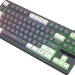 Клавиатура Oklick 711G серый/белый USB Multimedia for gamer LED (1790385) Oklick 1790385