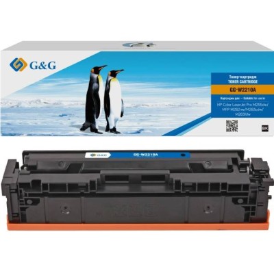 Картридж G&G, аналог HP W2210A/207A черный 1,35k с чипом
