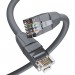 GCR Патч-корд прямой 3.0m LSZH UTP кат.6, серый, 24 AWG, литой без фиксатора, ethernet high speed, RJ45, T568B Greenconnect RJ45(m) - RJ45(m) Cat. 6 U/UTP LSZH 3м