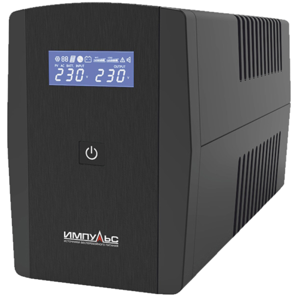 ИБП ЮНИОР СМАРТ 2200, 2200/1320 ВА/Вт, LCD, USB, RJ11/RJ45, IEC-C13x6 Импульс JS22211