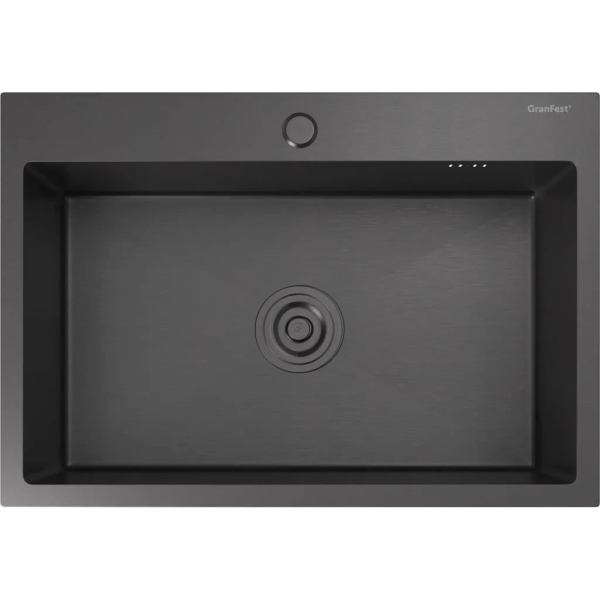 Кухонная мойка GRANFEST GranFest METAL 6545 PVD graphite
