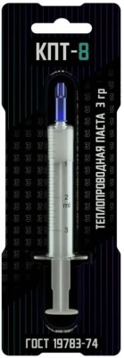 Термопаста STEEL КПТ-8 (3g, -60°С +180°С, 0,8-1 W/(m·K), шприц)