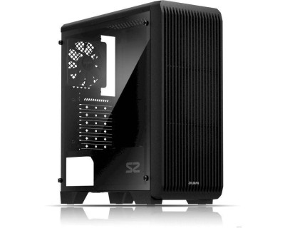 Корпус ZALMAN S2 (2xUSB + USB 3.0, 2xAudio, 120мм FAN, прозрачная стенка, ATX, без БП)