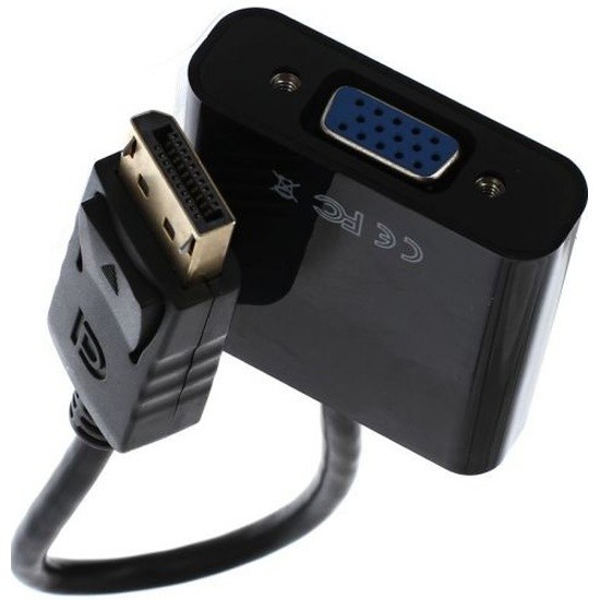 Кабель-переходник DP --> VGA-F 0,2m , Telecom (TA552)