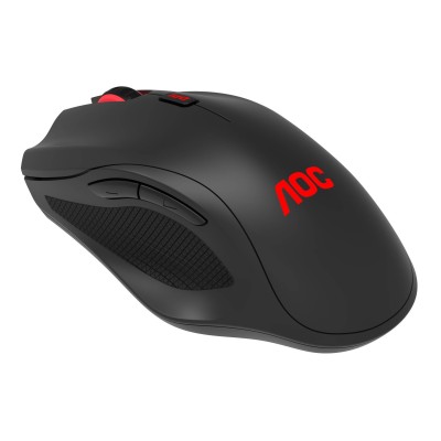 AOC Мышь игровая GM200, RGB-подсветка, 6 клавиш, USB кабель 1,8 м, чёрный.