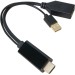 Кабель-переходник HDMI(M) +USB---> DP(F) 0.15m  4K*60Hz VCOM<CG599E> VCOM CG599E-0.15M