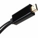 Кабель-переходник HDMI(M) +USB---> DP(F) 0.15m  4K*60Hz VCOM<CG599E> VCOM CG599E-0.15M