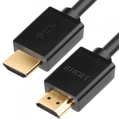 GCR Кабель 5.0m HDMI версия 1.4, черный, OD7.3mm, 30/30 AWG, позолоченные контакты, Ethernet 10.2 Гбит/с, 3D, 4K, GCR-HM410-5.0m, экран Greenconnect GCR-HM410-5.0m