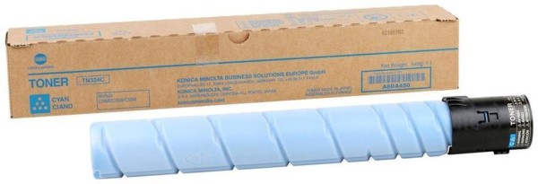 Тонер Konica-Minolta bizhub C258/C308/C368 синий TN-324C, емкость 50% от стандарта (A8DA45H/A8DA45F)