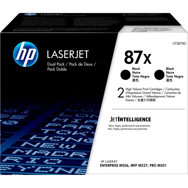 Тонер-картридж набор из 2 шт HP LaserJet 87X Black 2-pack (cf287XD)