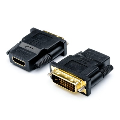 Переходник DVI(m) <=> HDMI(f) (24 pin, черный) ATcom DVI-D (m) - HDMI (f)