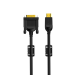 Кабель HDMI AM/DVI(24+1)M, 3м, CU, 1080P@60Hz, 2F, VCOM <CG484G-3M> VCOM HDMI (m) - DVI-D (m)