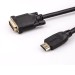 Кабель HDMI AM/DVI(24+1)M, 3м, CU, 1080P@60Hz, 2F, VCOM <CG484G-3M> VCOM HDMI (m) - DVI-D (m)