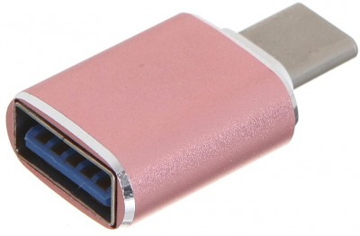 GCR Переходник USB Type C на USB 3.0, M/AF, розовый, GCR-52300 Greenconnect USB 3.2 Type-C (m) - USB 3.2 Type-AM