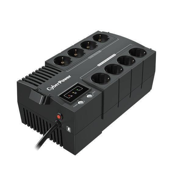 ИБП CyberPower BS650E Line-interactive 650VA/390W (Euro x8, USB-порт, 288x118x166(мм), 4,3кг)