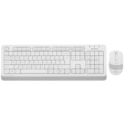 Клавиатура + мышь A4Tech Fstyler FG1010 клав:белый/серый мышь:белый/серый USB беспроводная Multimedi A4Tech FG1010 WHITE