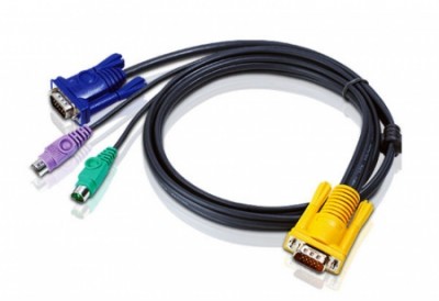 Кабель KVM PS/2  HD15M/USB A(M)--SPHD15M 3м ATEN 2L-5203P